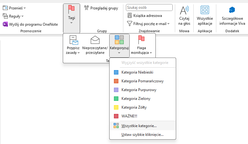 outlook kategorie