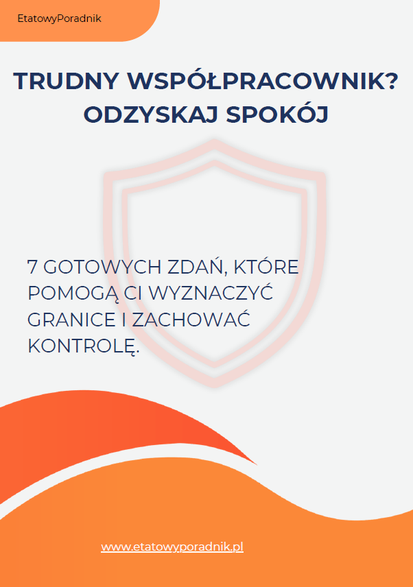 trudny współpracownik odzyskaj spokój